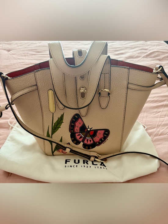 Furla Handbags - Furla Leather Butterfly Mini Tote Crossbody Bag